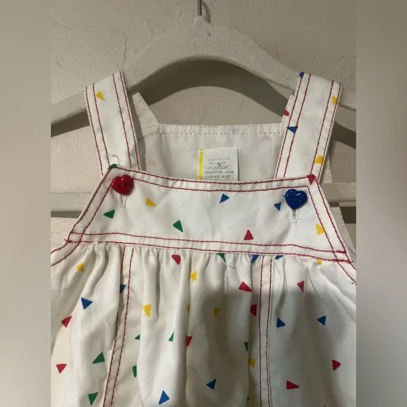 Vintage Baby Colorful Romper with embroidery details 
Size 12 months - Picture 5 of 10